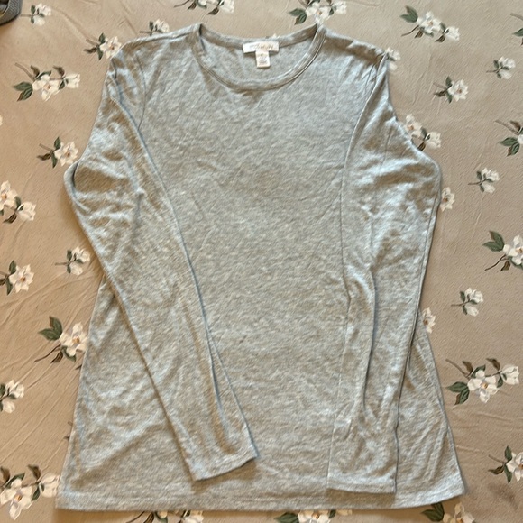 Nordstrom Signature Essential Long Sleeve Crewneck Tee - Picture 2 of 5